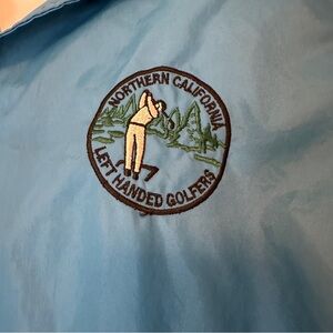Northern California Left Handed Golfers Jacket Vintage Auburn Sportswear Blue XL
